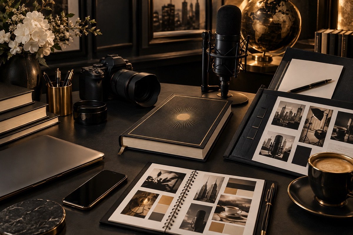 Publishing launch campaign and media planning workspace